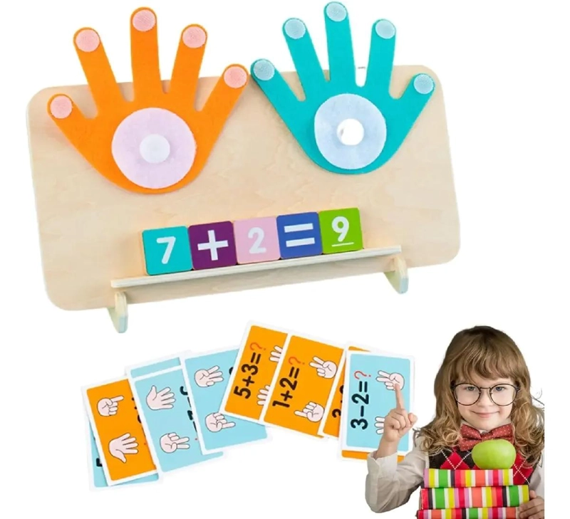 JUGUETE EDUCATIVO DE MADERA PARA APRENDER SUMAS Y RESTAS - 2
