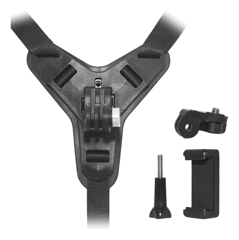 SOPORTE DE MONTAJE PARA CASCO DE MOTO PARA CAMARAS Y MOVILES - 1