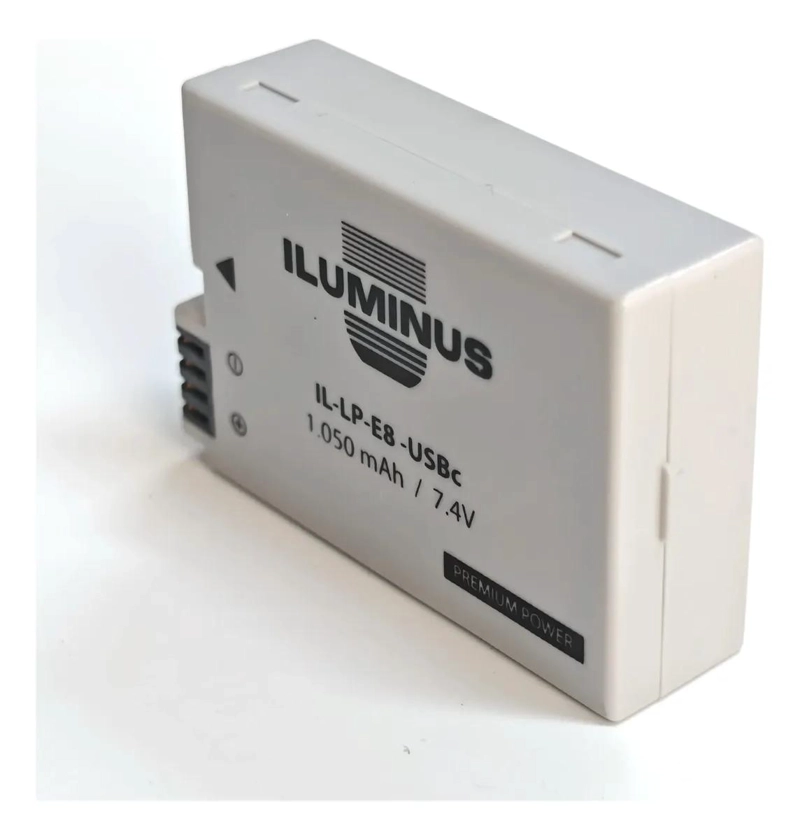 BATERIA RECARGABLE DE LITIO CON CARGA USB-C PARA CAMARAS - 1