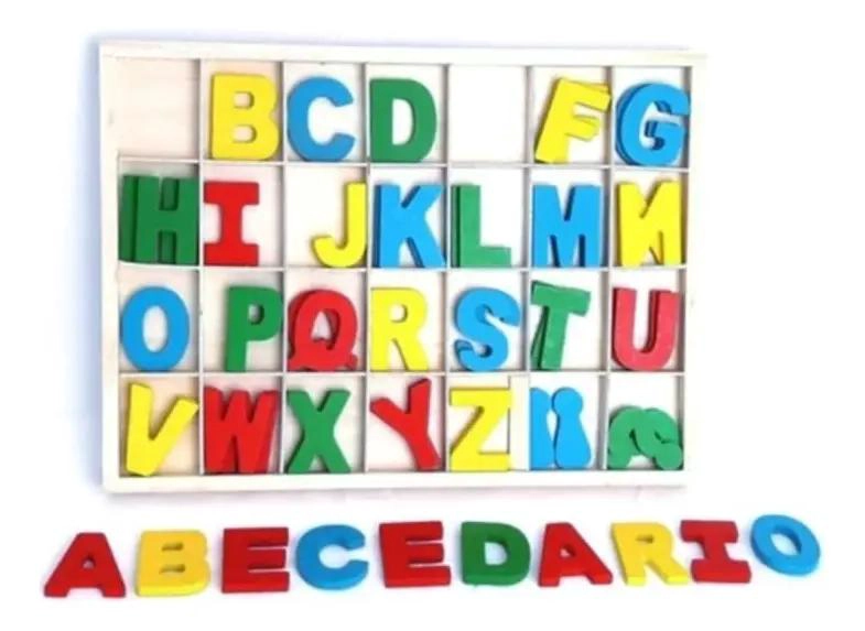 SET DE LETRAS DE MADERA PARA APRENDIZAJE INFANTIL - 3