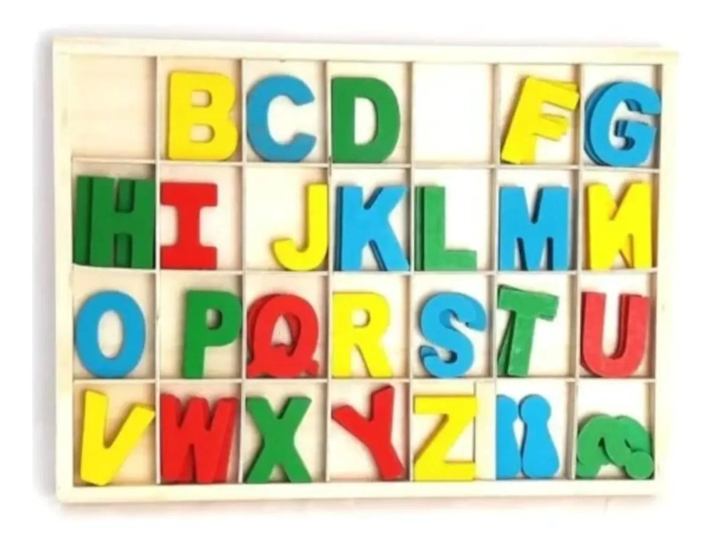 SET DE LETRAS DE MADERA PARA APRENDIZAJE INFANTIL - 4