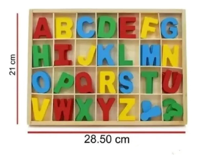 SET DE LETRAS DE MADERA PARA APRENDIZAJE INFANTIL - 5