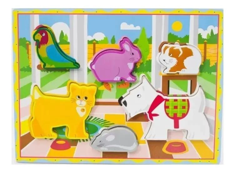 PUZZLE 3D DE MADERA PARA NIÑOS CON TEMATICA DE PESCA - 6