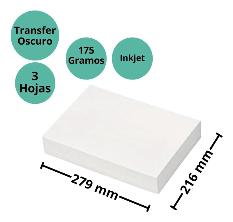 PAPEL ESTAMPADO PARA TELAS OSCURAS IDEAL PARA PERSONALIZACION - 3