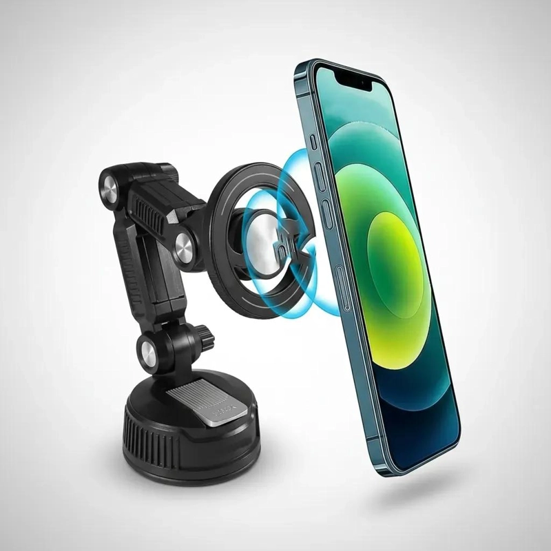 SOPORTE MAGNE TICO PARA CELULAR 360 GRADOS CON VENTOSA - 1