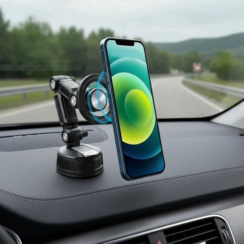 SOPORTE MAGNE TICO PARA CELULAR 360 GRADOS CON VENTOSA - 3