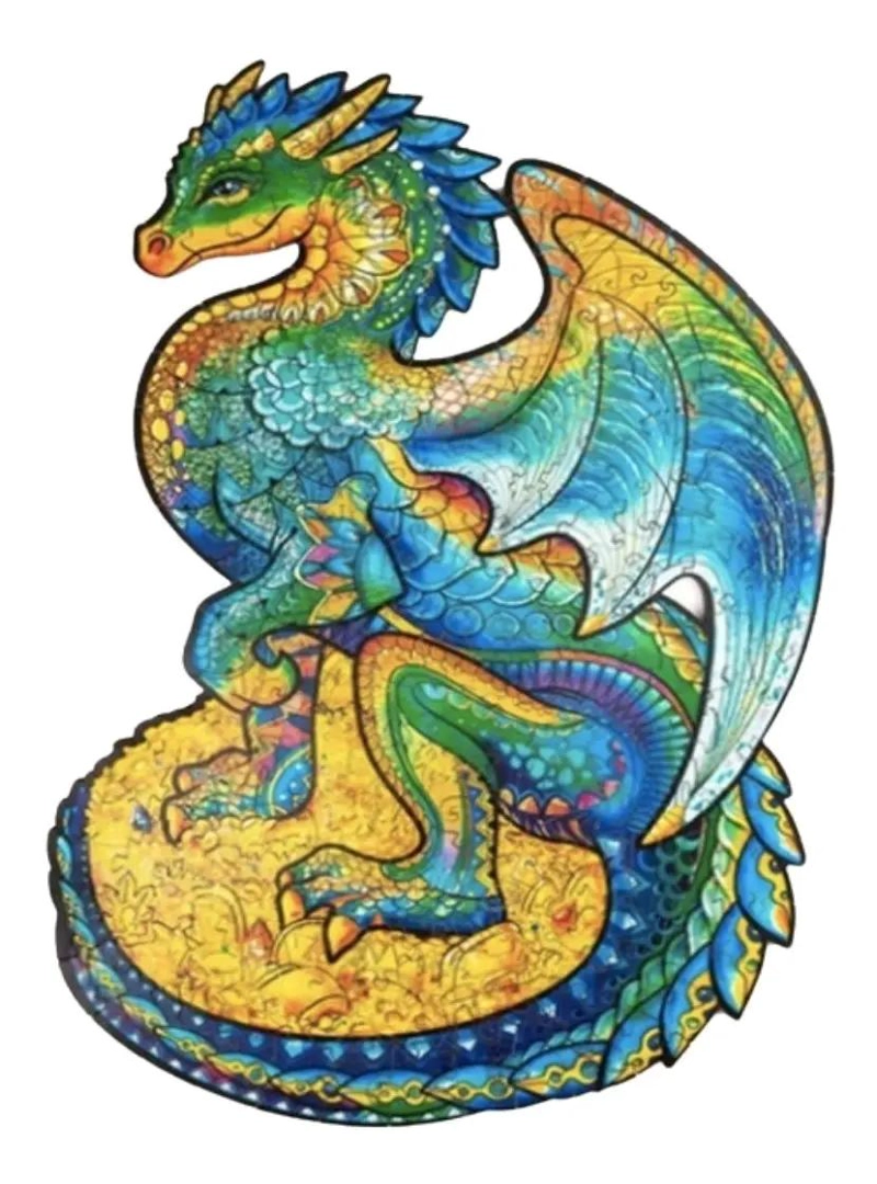 PUZZLE DE MADERA DE 151 PIEZAS EN TAMAÑO A3 DRAGON - 1