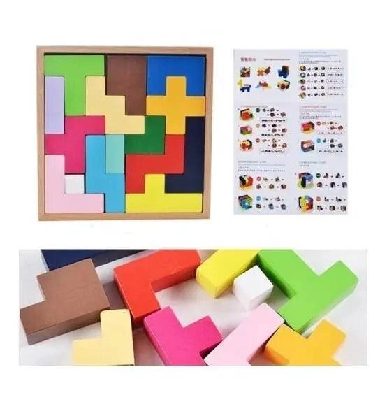 CUBO 3D PUZZLE DE MADERA DIDACTICO PARA NIÑOS - 9