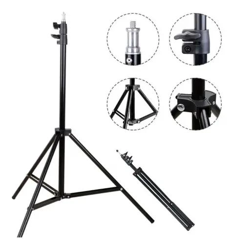 TRIPODE PROFESIONAL DE ALUMINIO PARA CAMARA Y LUZ 180 CM - 1