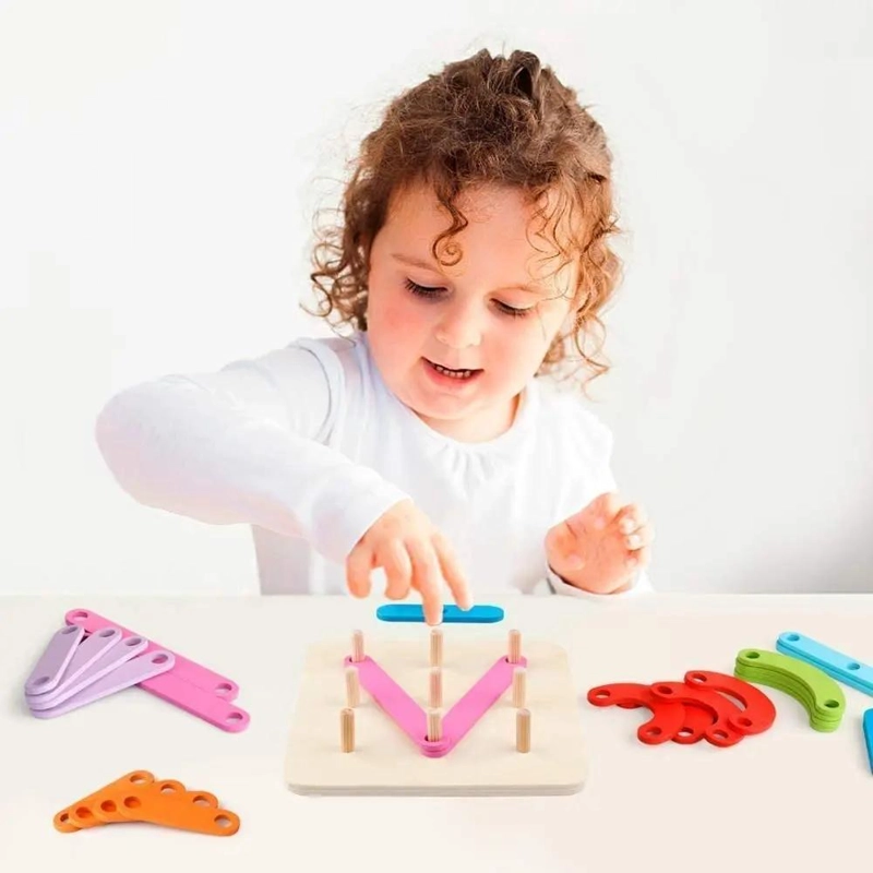 JUEGO EDUCATIVO DE NUMEROS Y LETRAS DE MADERA PARA NIÑOS - 3