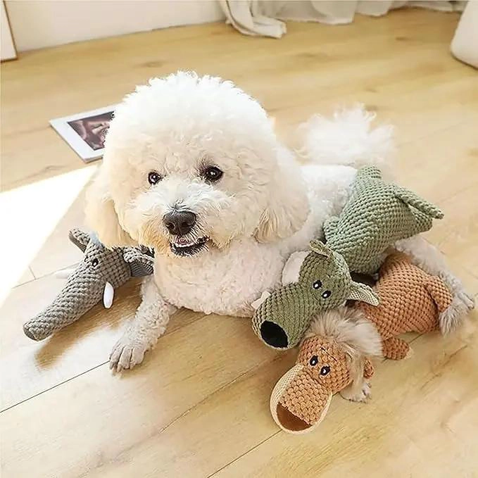 JUGUETE DE PELUCHE CHIRRIANTE PARA MASCOTAS DIVERSAS - 4