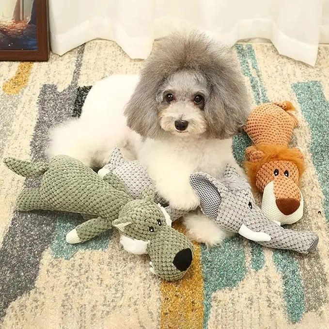 JUGUETE DE PELUCHE CHIRRIANTE PARA MASCOTAS DIVERSAS - 5