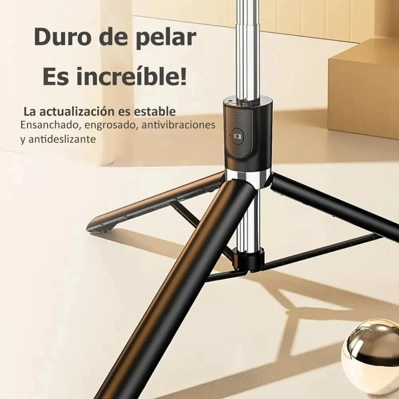 TRIPODE SELFIE AJUSTABLE CON LUZ Y CONTROL REMOTO - 4