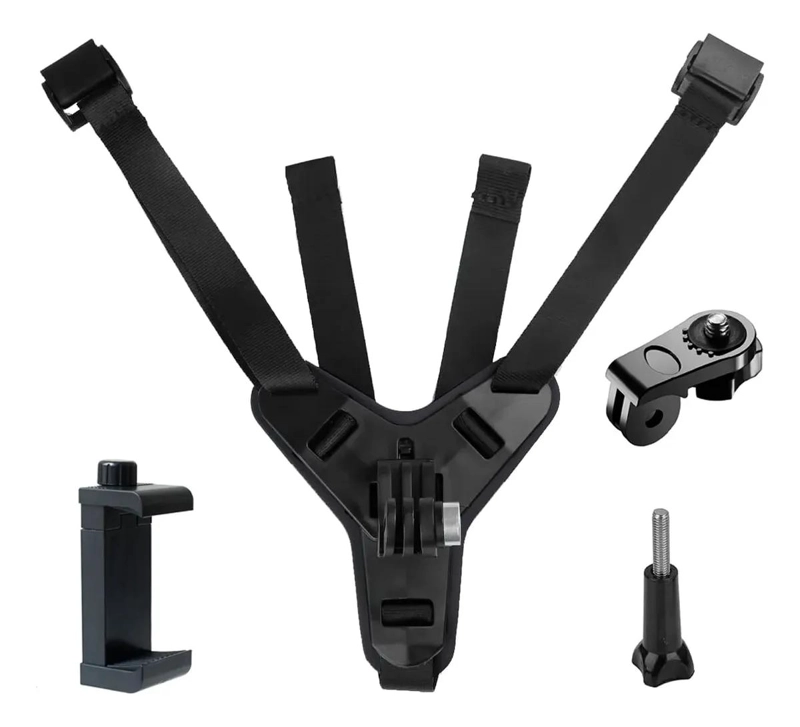 SOPORTE DE MONTAJE PARA CASCO DE MOTO Y CAMARAS DE ACCION - 7