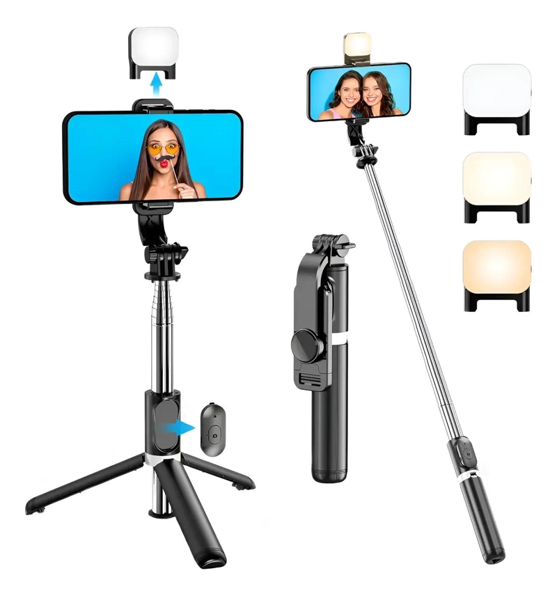 TRIPODE SELFIE CON LUZ LED Y CONTROL REMOTO INALAMBRICO - 1