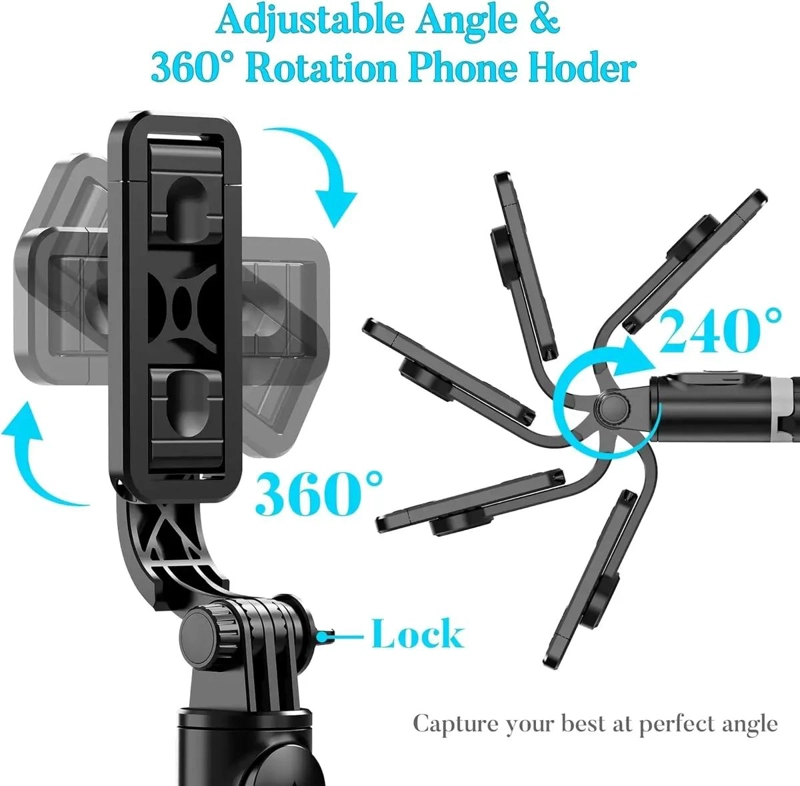 TRIPODE SELFIE CON LUZ LED Y CONTROL REMOTO INALAMBRICO - 6