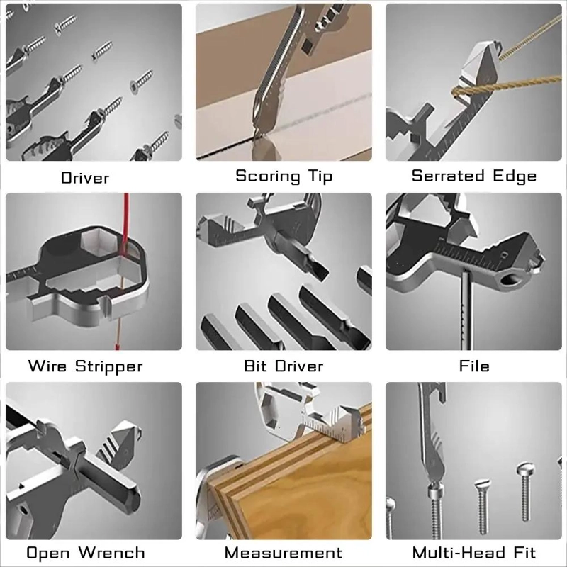 LLAVE MULTIFUNCIONAL 24 EN 1 COMPACTA Y LIGERA - 3