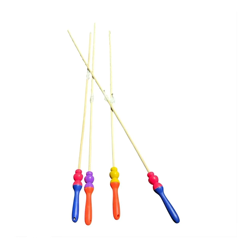 JUGUETE DE MADERA CON 4 CAÑAS PARA SIMULACION DE PESCA - 1
