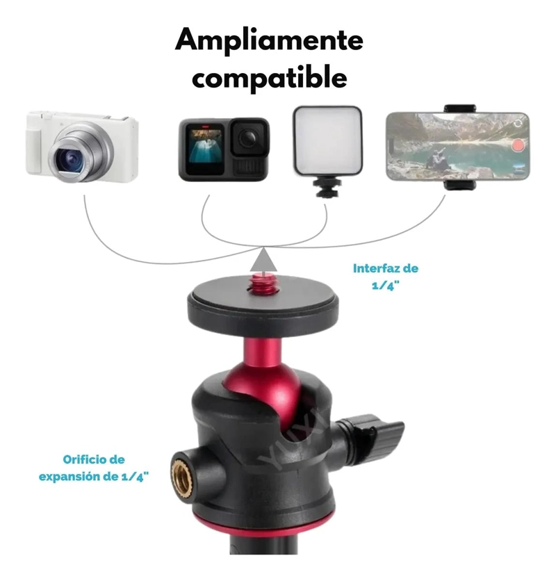 TRIPODE EXTENSIBLE 360° PARA CAMARAS DE ACCION Y COMPACTAS - 2