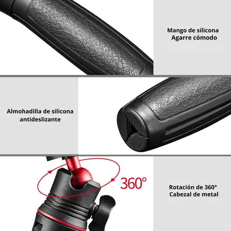 TRIPODE EXTENSIBLE 360° PARA CAMARAS DE ACCION Y COMPACTAS - 4