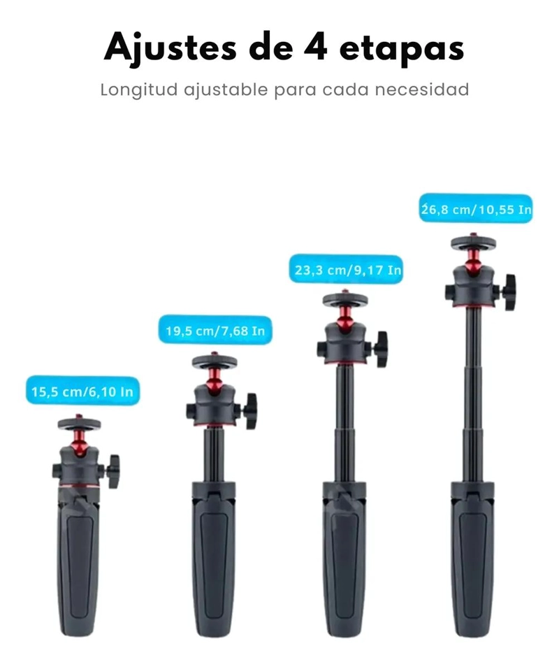 TRIPODE EXTENSIBLE 360° PARA CAMARAS DE ACCION Y COMPACTAS - 8