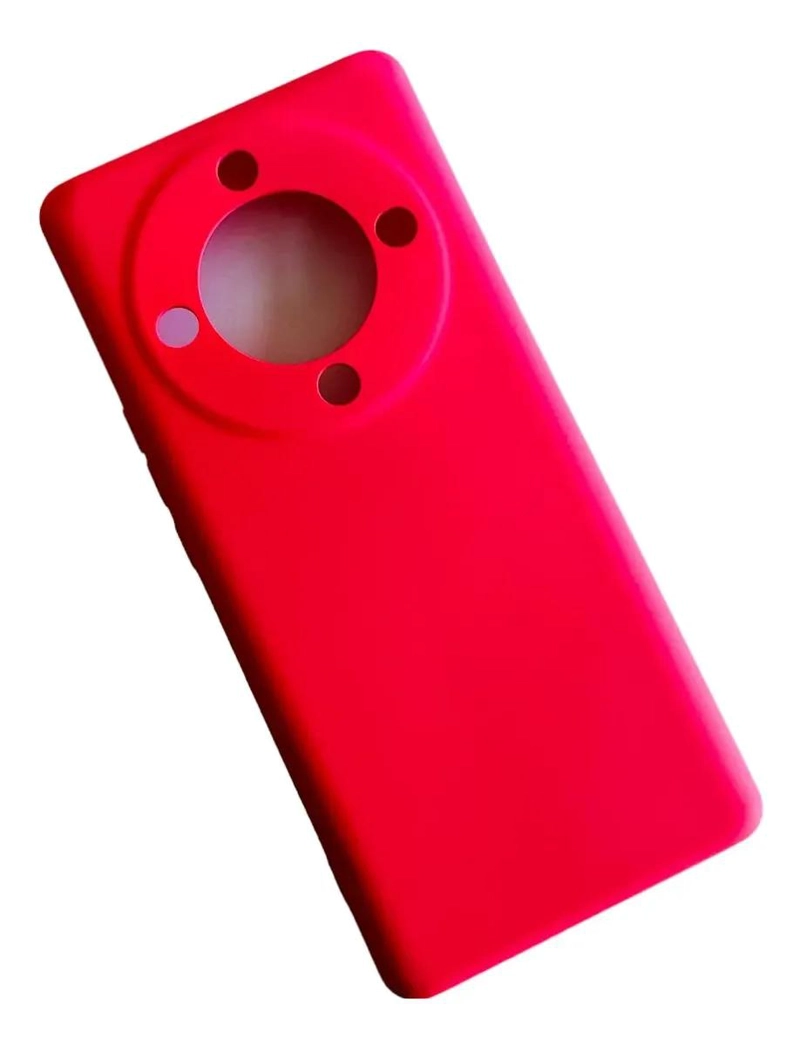 FUNDA DE SILICONA FUCSIA PARA HONOR MAGIC5 LITE CON PROTECCION - 1