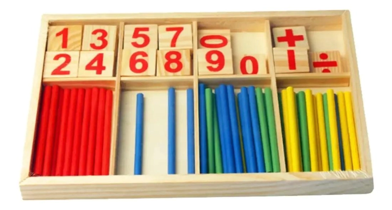 JUGUETE DIDACTICO DE MADERA PARA APRENDER MATEMATICAS EN NIÑOS - 2