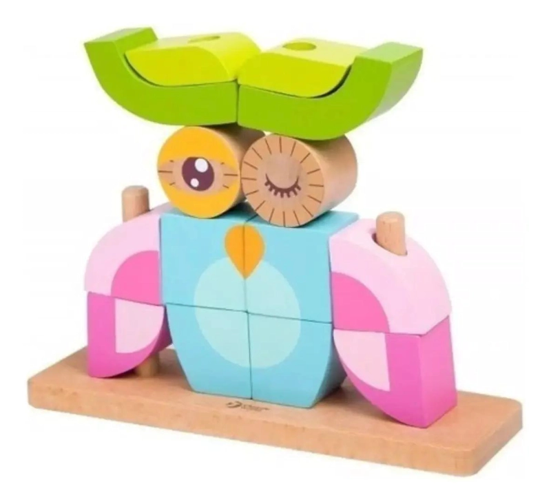 BLOQUES DIDACTICOS DE ANIMALES EN MADERA PARA NIÑOS - 1