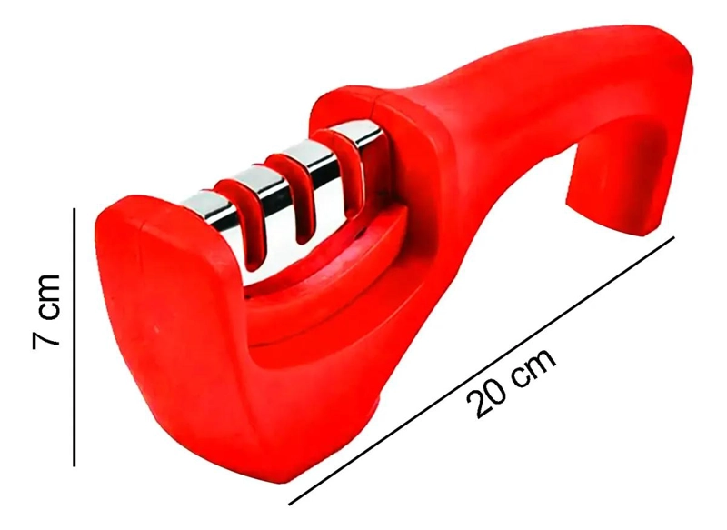AFILADOR DE CUCHILLOS 3 PASOS CON ACERO Y CERAMICA PARA COCINA - 5