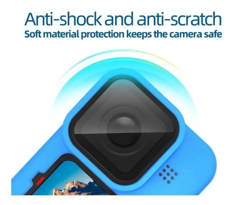 FUNDA DE SILICONA Y ACCESORIOS PARA CAMARA DE ACCION - 9