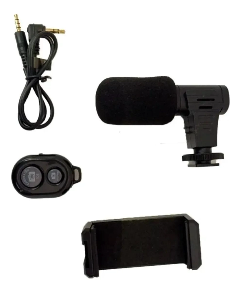 KIT DE VIDEO TRIPODE PORTATIL CON LUZ LED Y MICROFONO - 1