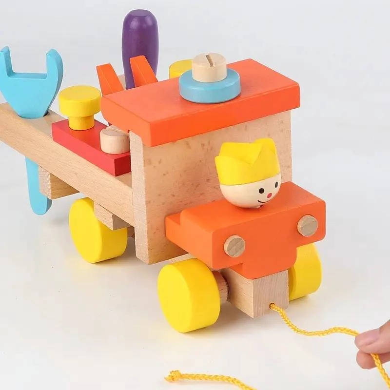 JUGUETE DIDACTICO DE CONSTRUCCION EN MADERA PARA NIÑOS - 7