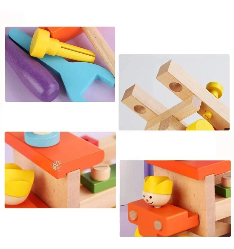 JUGUETE DIDACTICO DE CONSTRUCCION EN MADERA PARA NIÑOS - 9