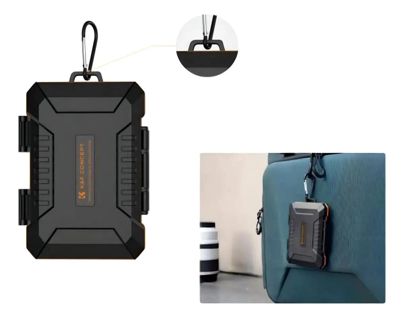 ESTUCHE COMPACTO PARA TARJETAS DE MEMORIA Y SIM - 2