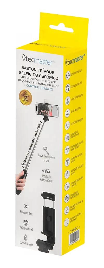 PALO DE SELFIE BLUETOOTH CON TRIPODE Y CONTROL REMOTO AJUSTABLE - 7