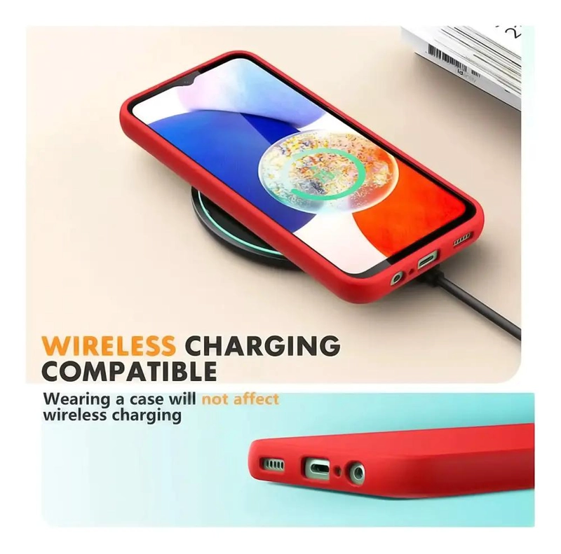 CARCASA SLIM SILICONA Y MICA VIDRIO PARA SAMSUNG A06 A16 A35 A55 - 3