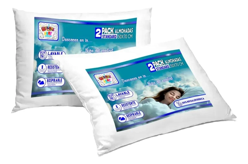 PACK DE 2 ALMOHADAS 50X70 PARA SUEÑOS REPARADORES - 1