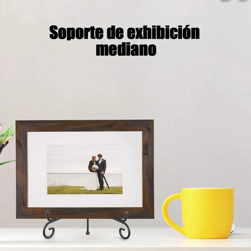 SOPORTE METALICO MULTIUSO PARA EXHIBICION DE FOTOS Y ARTE - 7