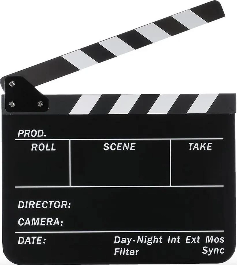 CLAQUETA PROFESIONAL ACRILICA PARA CINE 25X30CM - 2