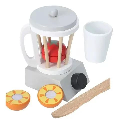 LICUADORA DE MADERA PARA JUGAR Y APRENDER EN COCINA - 1