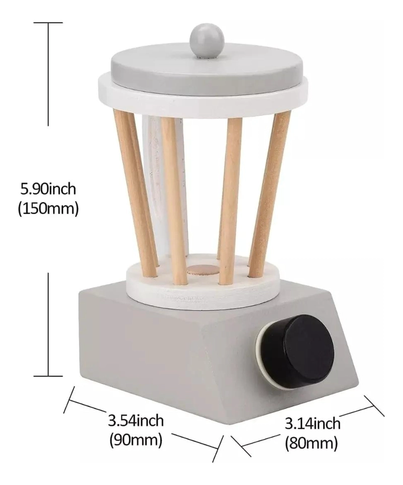 LICUADORA DE MADERA PARA JUGAR Y APRENDER EN COCINA - 2