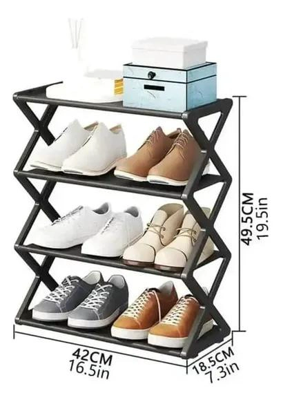 ORGANIZADOR PLEGABLE PARA ZAPATILLAS DE 4 NIVELES Y 8 PARES - 3