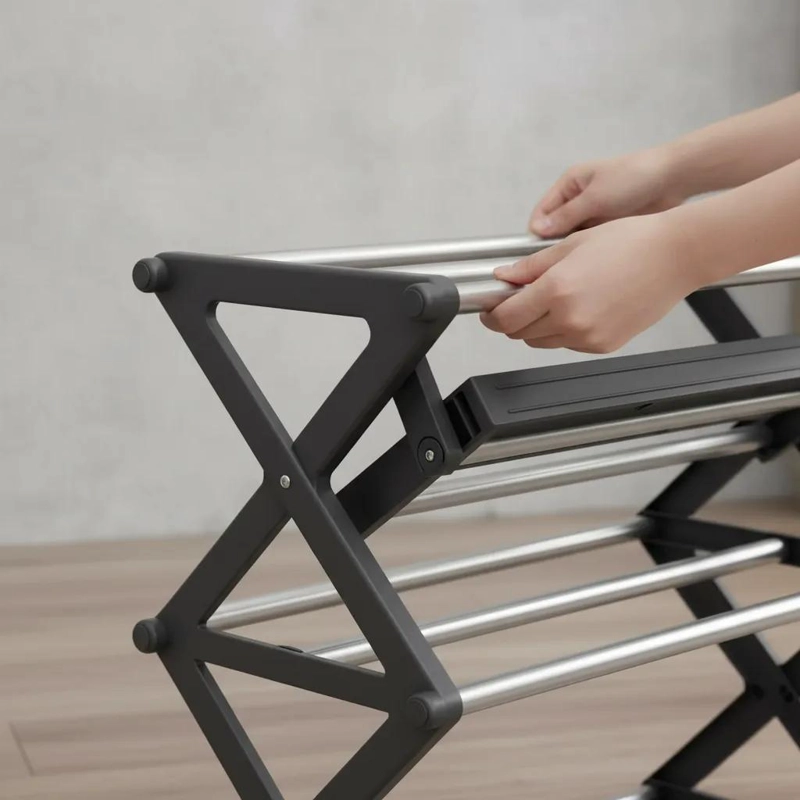ORGANIZADOR PLEGABLE PARA ZAPATILLAS DE 4 NIVELES Y 8 PARES - 7