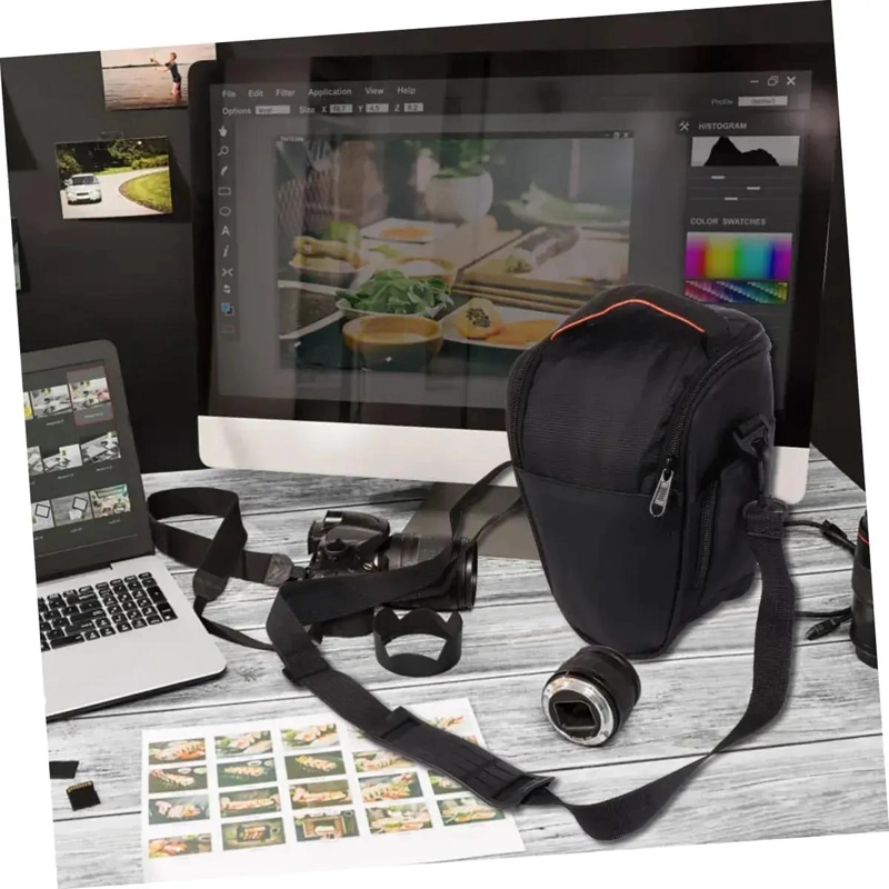 BOLSO ACOLCHADO PARA CAMARA Y ACCESORIOS CON CORREA AJUSTABLE - 10