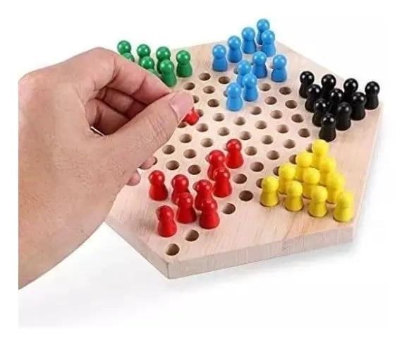 JUEGO DE DAMAS CHINAS Y YENGA DE MADERA PARA NIÑOS - 6