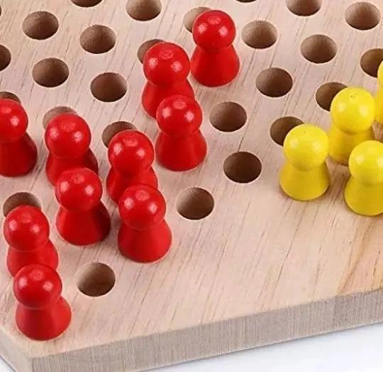 JUEGO DE DAMAS CHINAS Y YENGA DE MADERA PARA NIÑOS - 7