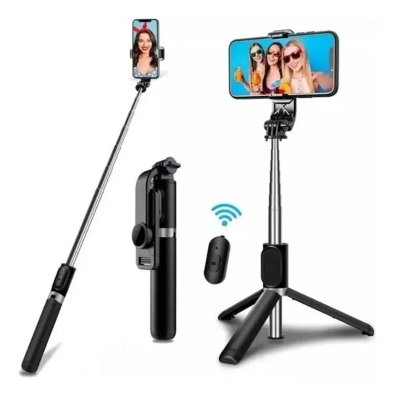 PALO SELFIE BLUETOOTH CON TRIPODE INALAMBRICO Y CONTROL REMOTO - 2