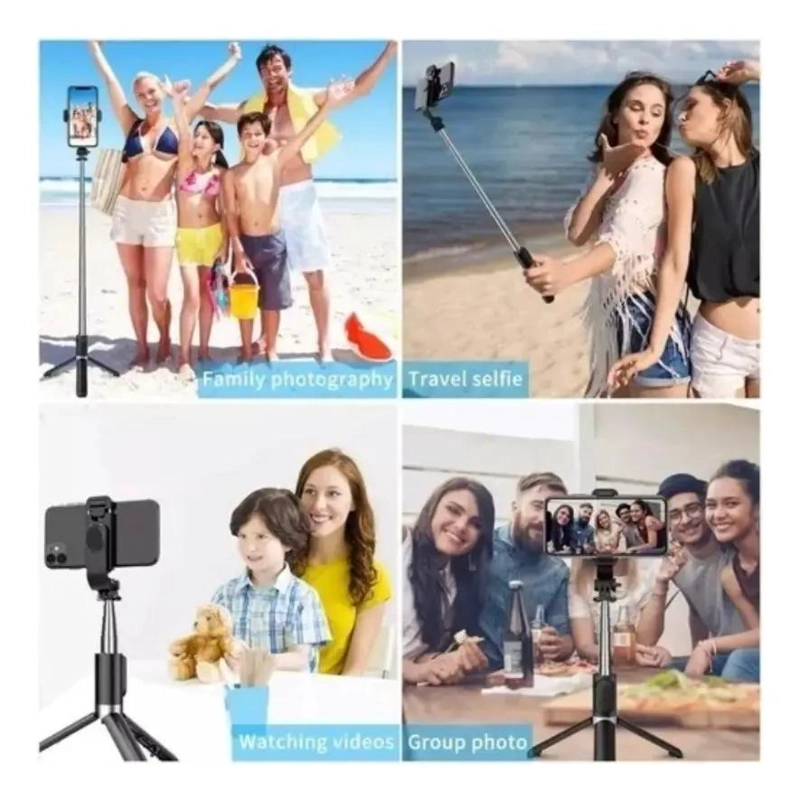 PALO SELFIE BLUETOOTH CON TRIPODE INALAMBRICO Y CONTROL REMOTO - 7