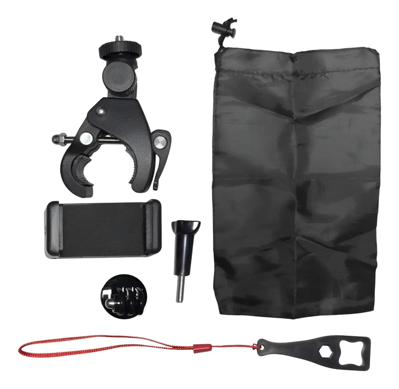 KIT DE ACCESORIOS PARA CAMARAS DE ACCION EN MOTO Y BICICLETA - 1