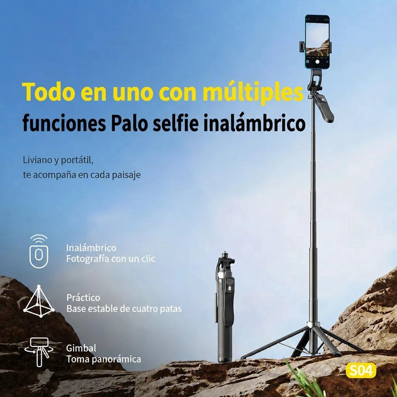 TRIPODE MULTIFUNCIONAL DE 1.8M CON CONTROL REMOTO - 4